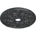 thumbnail image 3 of Ekena Millwork 23 5/8"OD x 3 7/8"ID x 2 1/8"P Jamie Ceiling Medallion (Fits Canopies up to 3 7/8"), Hand-Painted Pewter, 3 of 6
