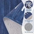 thumbnail image 6 of Garvee 2'x6' Geometric Striped Bordered Runner Rug Modern Solid Carpet, Washable Non Slip Rug for Hallway Bedroom Kitchen, Blue, 6 of 7