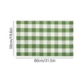 thumbnail image 2 of Christmas Large Plaid Rug Doormat, 19.6x31.5 Inches Hand-woven Green White Plaid Rug Cotton Blend Washable Welcome Mat for Front Door Porch Home Farmhouse Indoor Outdoor Use, 2 of 6