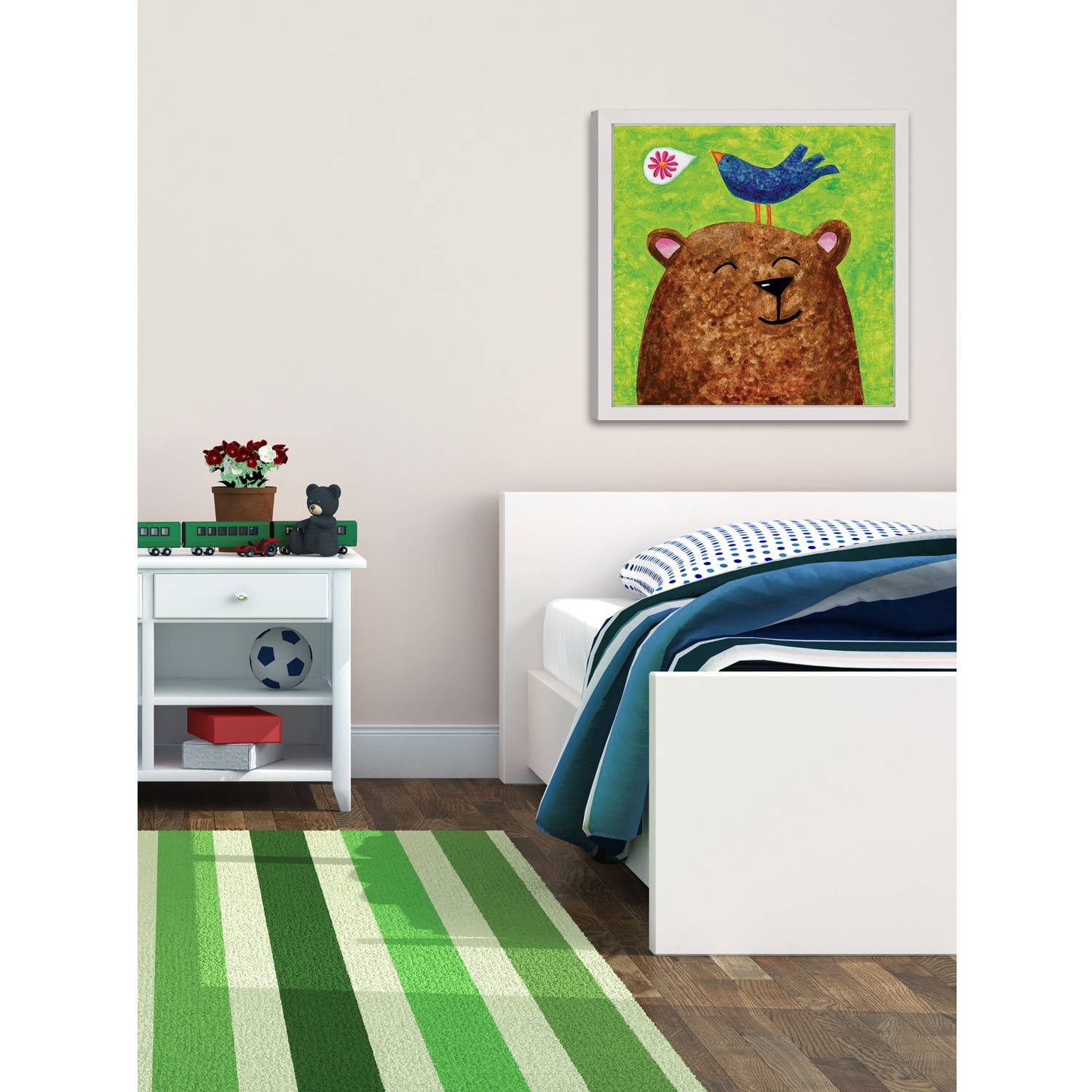 Marmont Hill - "A Beary Happy Song" by Janet Nelson Framed Painting Print