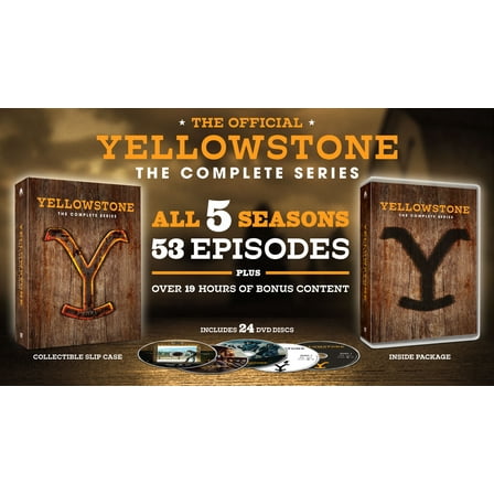 Yellowstone: Complete Series (Seasons 1-5, 53 Episodes) (DVD) MTV, Drama