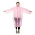 thumbnail image 2 of Impermeable de emergencia desechable Poncho Adulto Viajes Camping Pesca Rosado kusrkot Impermeable desechable, 2 of 8