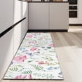thumbnail image 4 of Pioneer Flower Floral Print Pattern Kitchen Rug Mat,Kitchen Runner Rugs Non Skid Washable,Decorative Kitchen Floor Mats for Kitchen,Sink,Laundry,17"X47", 4 of 5