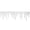 White, variant on Snow Blanket 59x26.8 Inch DIY Artificial Winter Decoration, Sparkling Glitter Trim Fringe for Christmas Village Display, Icicle Border for Mantel Table Fireplace Window Holiday Use