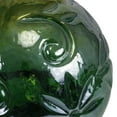 thumbnail image 4 of Alpine Corporation 10" Glass Light-up Gazing Ball & Stand, Green, 4 of 17