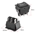 thumbnail image 2 of 6pins 250V/16A Boat Rocker Switch Toggle Switch for Boat Car Marine Plastic Black 1pcs, 2 of 4
