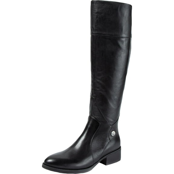 Sole Bound by Baretraps Womens Dreia Leather Riding Boots Black 11 Medium (B,M)