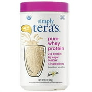 Tera's Whey Grass Fed Whey Protein Powder, Bourbon Vanilla, 21g Protein, 1.5 Lb