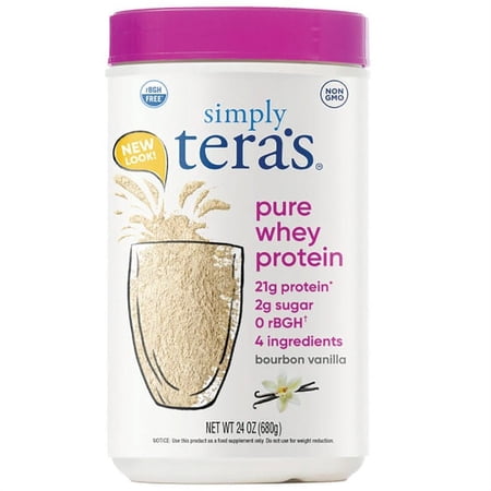 Tera s Whey Grass Fed Whey Protein Powder Bourbon Vanilla 21g Protein 1.5 Lb