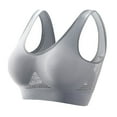 thumbnail image 4 of Cyglowse Sports Bras for Women Breathable Anti-Sagging Plus Size Wireless Bras with Cooling Lift-Up Mesh High Support Gray M, 4 of 4