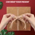 thumbnail image 3 of WRISTBIQUE Natural Burlap Ribbon Roll, Beige Jute Ribbon for Fall and Winter Crafts, 1 Roll, 3 of 8