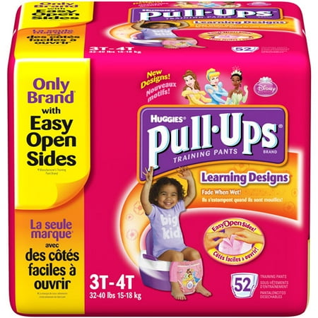 Pull-Ups Girls' Training Pants (sizes 2T, 3T, 4T, 5T)