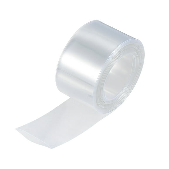 Uxcell 23mm Flat 10ft Clear Heat Shrink Tube Wraps Battery Wrap for Big Battery Pack