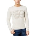 thumbnail image 1 of Ben Sherman Mens Union Jack Knit Sweater, Off-White, X-Large, 1 of 1