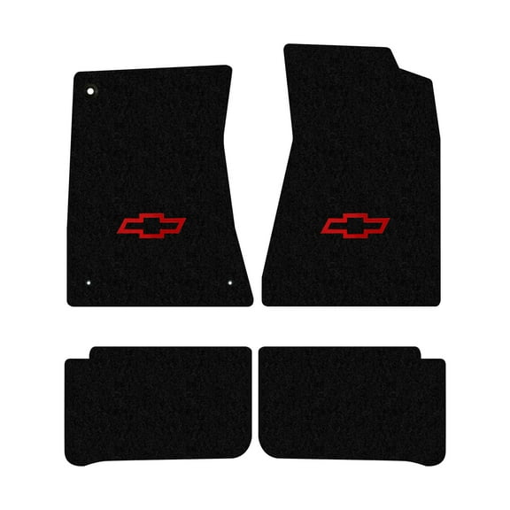 Lloyd Mats LogoMat Custom-Fit 4PC Carpet Floor Mats for 1970-1972 Chevrolet Monte Carlo, Black