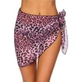 thumbnail image 6 of New Women's See-through Beach Skirt Printed Solid Color Sexy Blouse Skirt for Women-D-L, 6 of 7