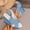 Blue, variant on Women's Cute Wedge Sandals Woven Linen Upper Peep Toe Slingback Buckle Plus Size Beach Casual Summer Blue 43