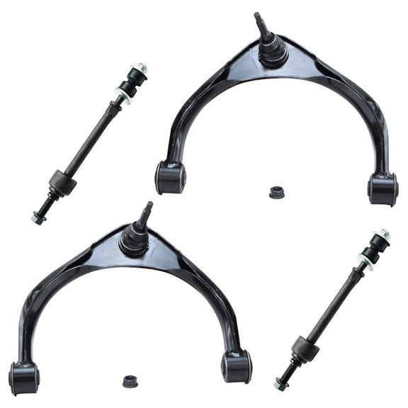 Detroit Axle - 4pc Front End Control Arms Kit for 09-18 Dodge Ram 1500, 2019 Ram 1500 Classic, 2 Upper Control Arms w/Ball Joints 2 Sway Bars 2010 2011 2012 2013 2014 2015 2016 2017 Replacement