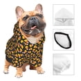 thumbnail image 3 of Fotbe Candy Corn Sudadera con Estampado para Perros Pequeños – Suéter con Capucha para Mascotas, Tela Suave de Forro Polar con Bolsillo-X-Small, 3 of 7