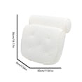 thumbnail image 4 of Red Bañera Almohada Transpirable 7 Ventosa Spa Baño Almohadas Suave Baño Cuello Almohada Con Gancho Colgante Para Baño Hogar Interior 4D Monstrate HA027856-01, 4 of 6