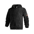 thumbnail image 5 of Zip Up Jacket Sevevn Men's Fleece Jacket Sherpa Lined Zip Up Jacket with Nylon Panels Warm Outdoor Jackets for Men (S-3XL), 5 of 9