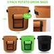 thumbnail image 2 of Billuyoard Cubo de cultivo de patatas de fieltro, bolsas para plantar con ventanas, cebolla, verduras, invernadero, herramientas de jardinería Jardín y Patio color camello, 2 of 6