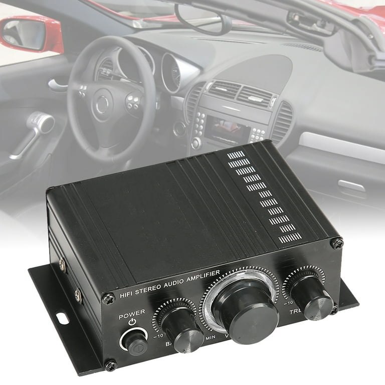 FANCY HIFI power amplifier 400W DC12V Car amplifier Stereo Music Receiver  FM Radio MP3 2.0 Channel Lossless Sound Quality No Bluetooth 20Hz-20KHz  Audio Decoder Headphone Amplifier 