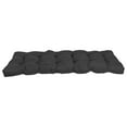 thumbnail image 3 of 60-inch by 19-inch Tufted Solid Microsuede Bench Cushion Black-Color, 3 of 3