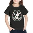 thumbnail image 4 of MZXELPRJD Easter Bunny Shirt Toddler Boys Girls 2024 Easter Day Gift Cartoon Rabbit Print Short Sleeve Tshirt Little Kid Big Kid Tee Tops 6-16 Years, 4 of 6