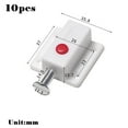 thumbnail image 1 of 10Pcs Plastic Cabinet Push Button Spring Load Automatic Door Bolt Latches Lock, 1 of 5