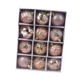 thumbnail image 1 of 12 bolas navideñas para colgar, bolas navideñas grandes de 6 cm (2,36 pulgadas), oro rosa, 1 of 6