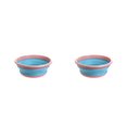 thumbnail image 4 of ZheElen Foldable Pan For Traveling Non-toxic And Good Hand Feeling Not Easy To Break Washbasin Portable Pink S 2Set, 4 of 6
