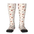 thumbnail image 2 of Picia Women Crew Soft Moisture-wicking Socks Cute Squirrel Pattern Design Cotton Socks, One Size fit All, 2 of 9