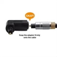 thumbnail image 4 of 2PCS Digital Audio Video Cables Digital Optical 90 Degree Audio Cable Adapter Male to Female Right Angle Toslink, 4 of 6