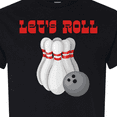 thumbnail image 4 of Inktastic Let's Roll Bowling T-Shirt, 4 of 5