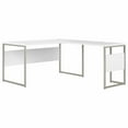 thumbnail image 1 of Pemberly Row 60W x 30D L Shaped Table Desk in White - Engineered Wood, 1 of 8