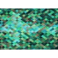 thumbnail image 1 of Ahgly Company Indoor Rectangle Patterned Deep-Sea Green Area Rugs, 2' x 4', 1 of 1