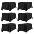 thumbnail image 1 of Mantel PureFit rectangular negro 152 x 259 cm para mesa de 6 pies, 1 of 8