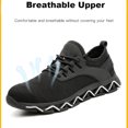 thumbnail image 4 of Safety Trainers Men Women Steel Toe Cap Trainers Lightweight Safety Shoes Breathable Air Cushion Non Slip, 4 of 7