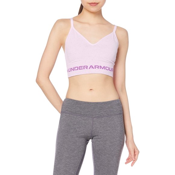 Sujetador deportivo Under Armour sin costuras, bajo, largo, en color Htr, talla X-Small