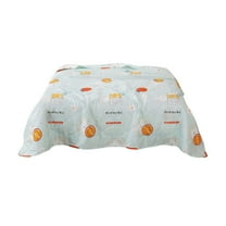 chaungfeng Velvet Air-conditioning Quilt, Washed Summer Quilt, Soft and Delicate, Skin-Friendly and Light, Exquisite Pattern, Suitable for All Seasons, can be Used as a Gift (39.3x59 Inch)