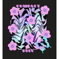 thumbnail image 2 of Chrome Baddie Y2K Flowers & Butterfly Adult Black Long Sleeve Hoodie-Medium, 2 of 3