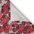 thumbnail image 3 of Ambesonne Floral Kitchen Curtains, Vibrant Roses Bouquet, 55"x39", Purple Pink Red, 3 of 3