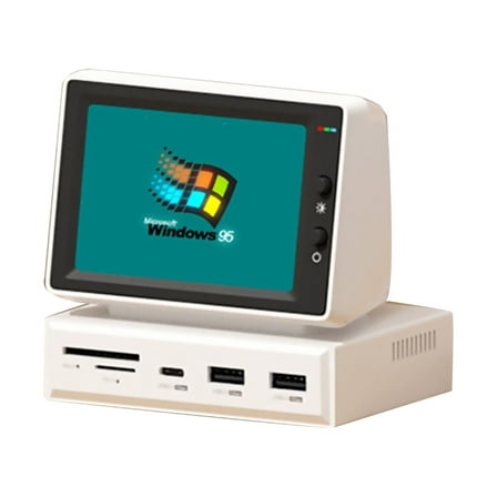 Versatile IPS Screen Display Hub for Laptops/Desktops Connect External Devices, Monitor Hardware Performance