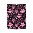 thumbnail image 2 of Cute Pink Bat Throw Blanket Soft Fleece Blanket Men Women Gift For Kids Boys Girls For Party Couch Sofa Bed Deco Blankets 50"X40", 2 of 6