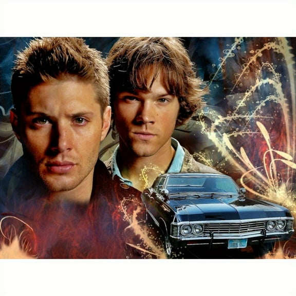 DIY 5D Diamond Painting Kits for Adults , supernatural series art round diamond ,Full Drill Diamond Embroidery Kits ,Mosaic Cross Stitch Craft Home Wall Decoration