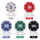 thumbnail image 5 of 100 Pzas Fichas Poker Con Caja De Almacenamiento De Plástico Malubero, Multicolor, 5 of 5