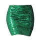 thumbnail image 3 of Faldas de moda para mujer, faldas elásticas brillantes para la calle, vestido de tubo con lentejuelas, falda cruzada para verde, 3 of 7