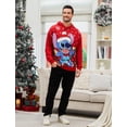 thumbnail image 2 of Sudadera con capucha Disney Stitch Family Christmas Red Men M, 2 of 6