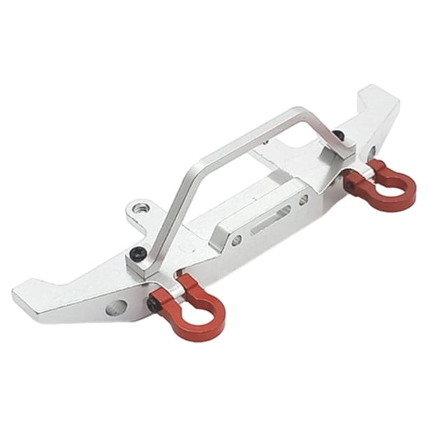 Parachoques delantero resistente al desgaste Bewildely de aleación de aluminio para 1/16 WPL C14 RC Plata